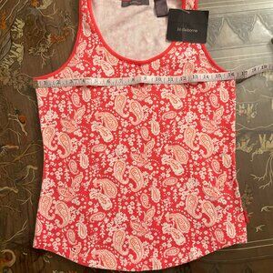 Vibrant Orange Liz Claiborne Summer Top, Medium